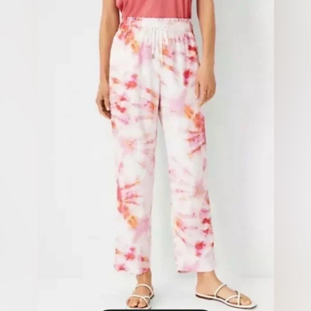 Ann Taylor Pink Tie-Dye lounge Pants